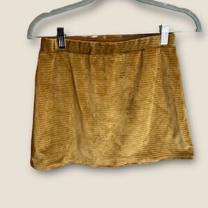 5 for $25🔥Grand Ave Design Tan Ribbed Velvet Skirt Juniors Small